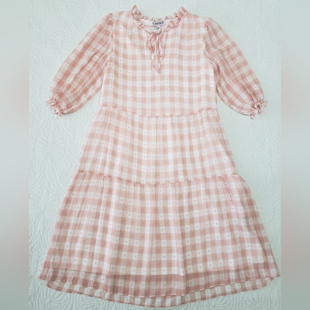 Nanette Lepore Pink Blush Gingham Dress Size 2 - Picture 2 of 13